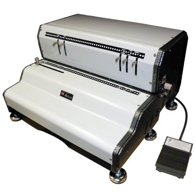 Akiles CoilMac-ECP Heavy Duty Electric Punch Plastic Coil Binding Machine 4:1