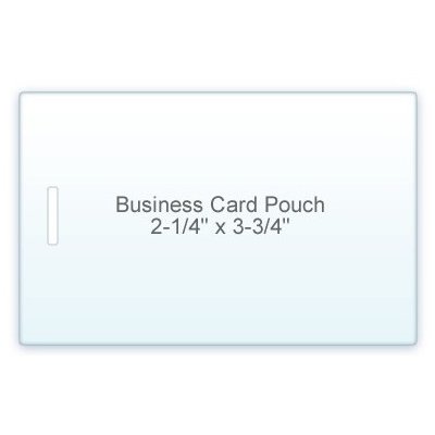 5 Mil Business Card Size 2 1 4 X 3 3 4 Laminating Pouches With Slot On Short Side