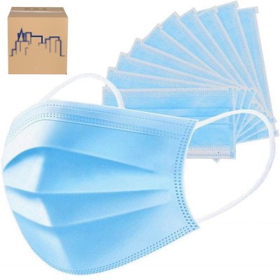 Disposable Face Masks 3-Layer Protection - Case of 1000