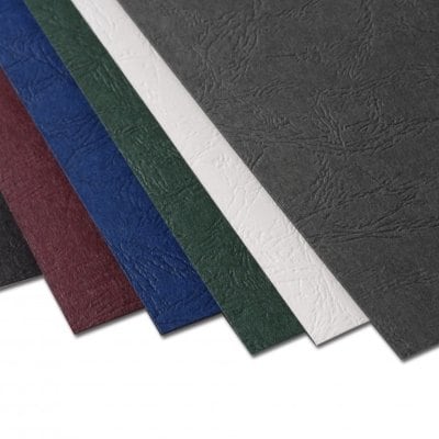 Maroon Embossed Grain Covers 8 3/4