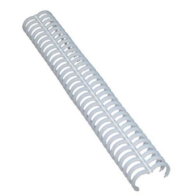 4100507 GBC Zip Bind Spines 3/8 inch Frost 100 Pcs.