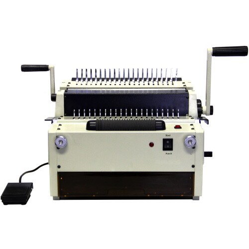 Tamerica Omega 4-in-1 Electric Punch and Bind Machine with 4 Dies