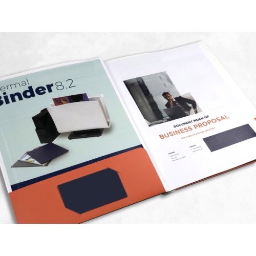 Pocket Folder Plus - Customizable Full Color Pocket Folders with Thermal Bind - 240 Count