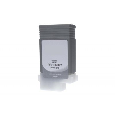 Non-OEM New Photo Gray Wide Format Ink Cartridge for 6631B001AA (PFI-106PGY)