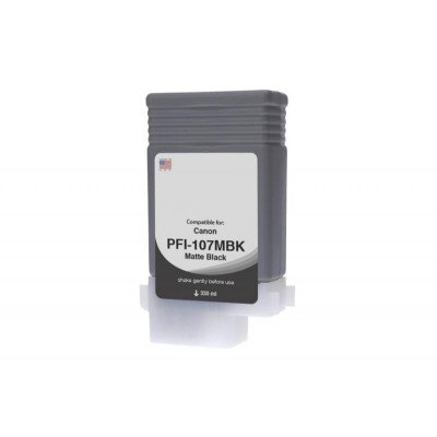 Non-OEM New Matte Black Wide Format Ink Cartridge for 6704B001AA (PFI-107)