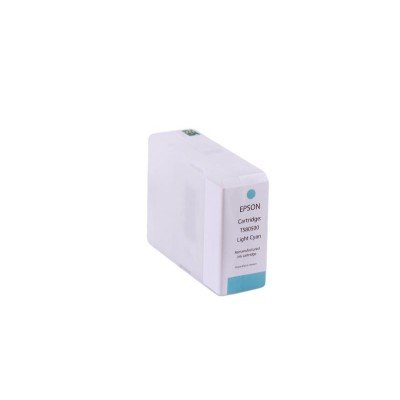 Remanufactured High Yield Light Cyan Wide Format Ink Cartridge for Epson T580500
