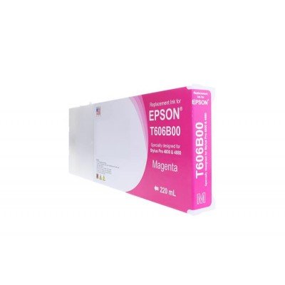 Remanufactured High Yield Magenta Wide Format Ink Cartridge for Epson T606B00