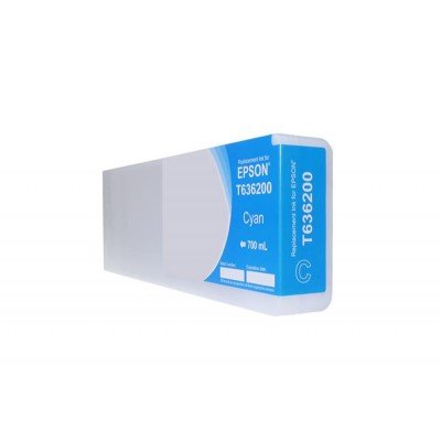 Remanufactured High Yield Cyan Wide Format Ink Cartridge for Epson T636200