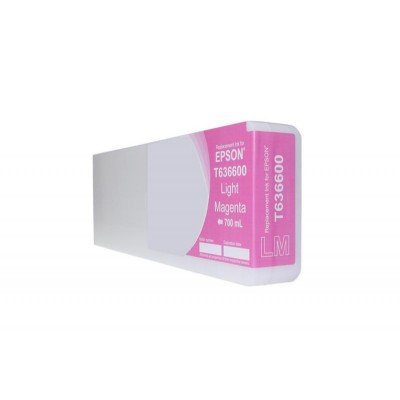 Remanufactured High Yield Vivid Light Magenta Wide Format Ink Cartridge for Epson T636600