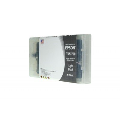 Remanufactured Light Black Wide Format Ink Cartridge for T653700