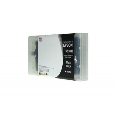 Remanufactured Matte Black Wide Format Ink Cartridge for T653800