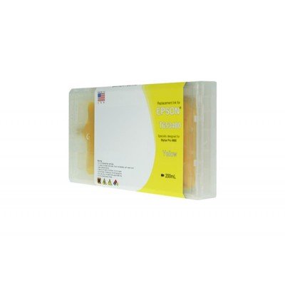 Remanufactured Yellow Wide Format Ink Cartridge for T653400