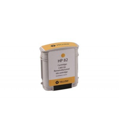 Remanufactured High Yield Yellow Wide Format Ink Cartridge for HP C4913A (HP 82)