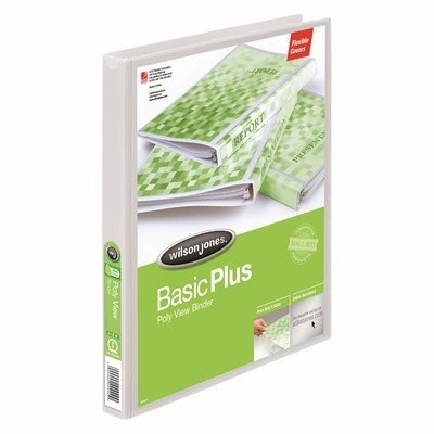 Wilson Jones® Flex Poly View Binder, Round Ring, 5/8