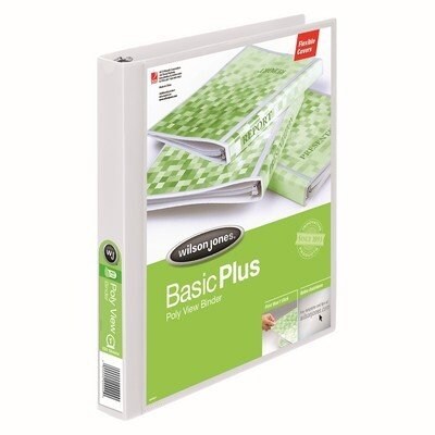 Wilson Jones® Flex Poly View Binder, Round Ring, 1