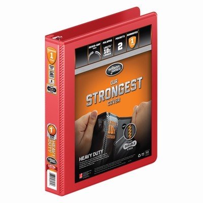 Wilson Jones® Heavy Duty Round Ring View Binder with Extra Durable Hinge, 1