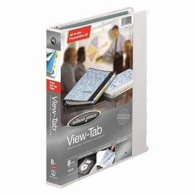 Wilson Jones® View-Tab® Presentation Binder, 8 Tab, Round Ring, 1
