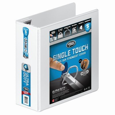 Wilson Jones® Ultra Duty D-Ring View Binder with Extra Durable Hinge, 4