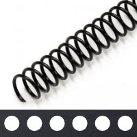 Spiral Coil Binding Image with Hole Pattern